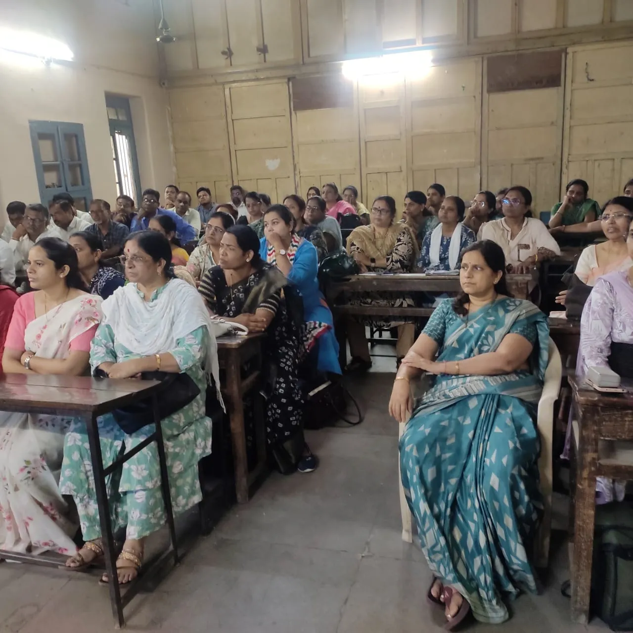 Teachers attending CyberShakti awareness session at SSPM